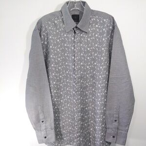 Charles G Bailey embroidered long sleeve shirt SzM